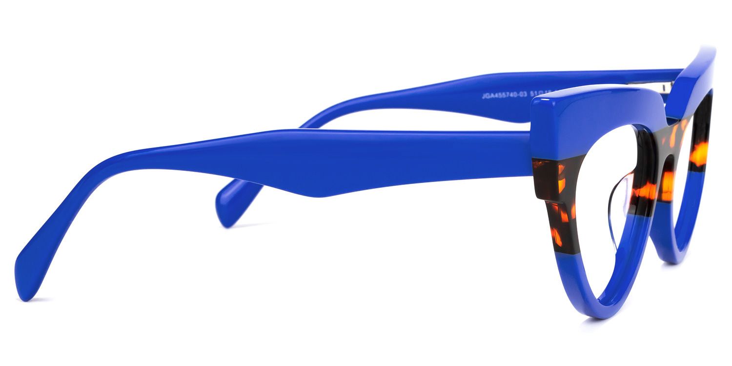 Bandit - Cat Eye Blue Eyeglasses | Vooglam 4