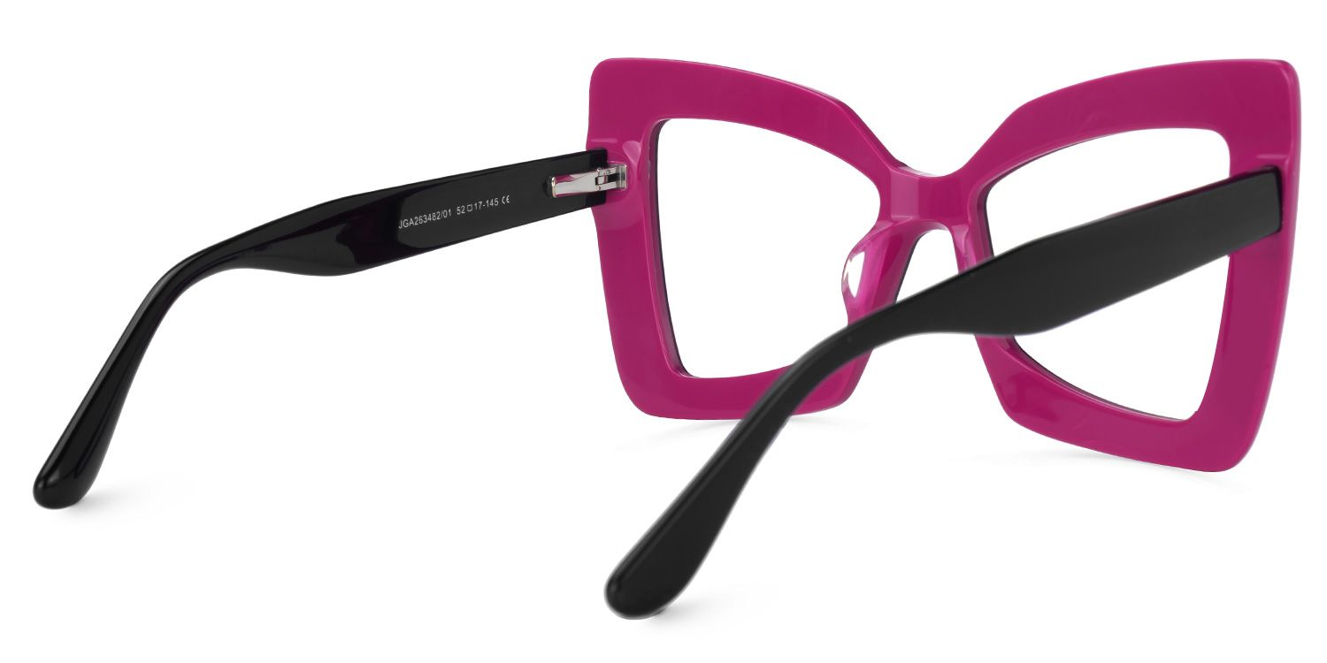 Elpi - Butterfly Purple/Black Eyeglasses | Vooglam Side View