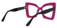 Elpi - Butterfly Purple/Black Eyeglasses | Vooglam Side View