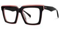 Altresha - Square Black Eyeglasses | Vooglam Front View