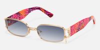 Gagenia - Rectangle Gold Sunglasses