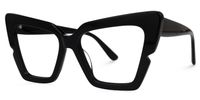 Fabiano - Cat Eye Black Eyeglasses | Vooglam Front View