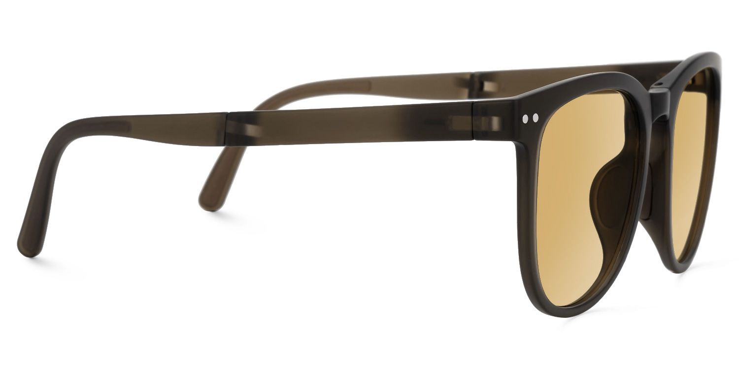 Jackopa - Square Brown Sunglasses by Vooglam - Product View 4