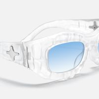The Geologist - Geometric Transparent Sunglasses | Vooglam Design Details