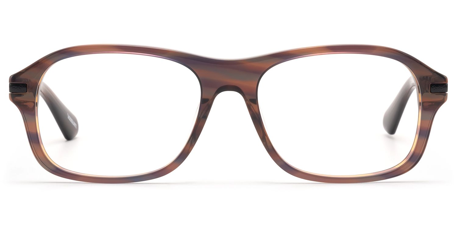 Frame Size of Albini - Retro Red Brown Horn Chain Navigators | Vooglam