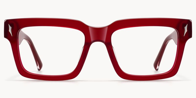 Razor - Rectangle Red Eyeglasses