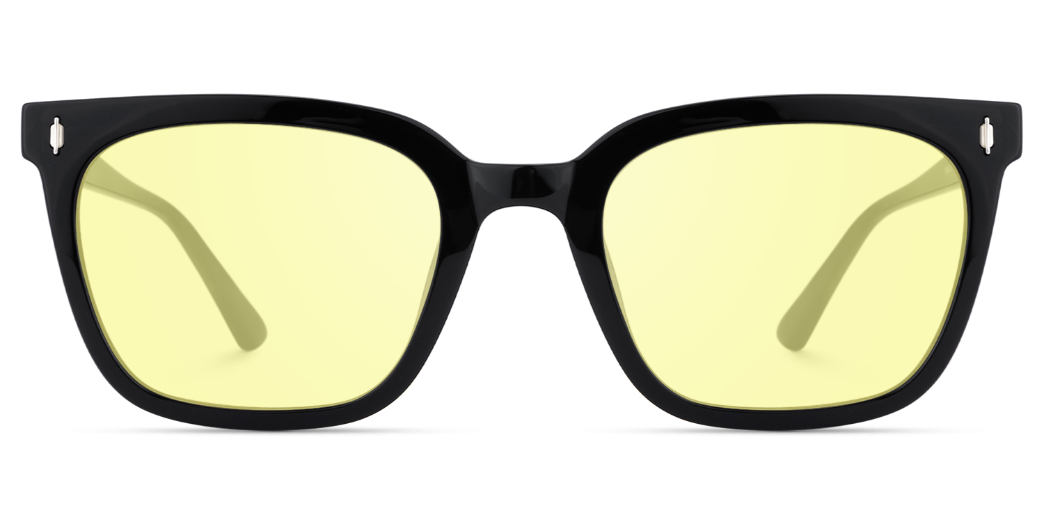 Cosmo - Rectangle Black Sunglasses - 1