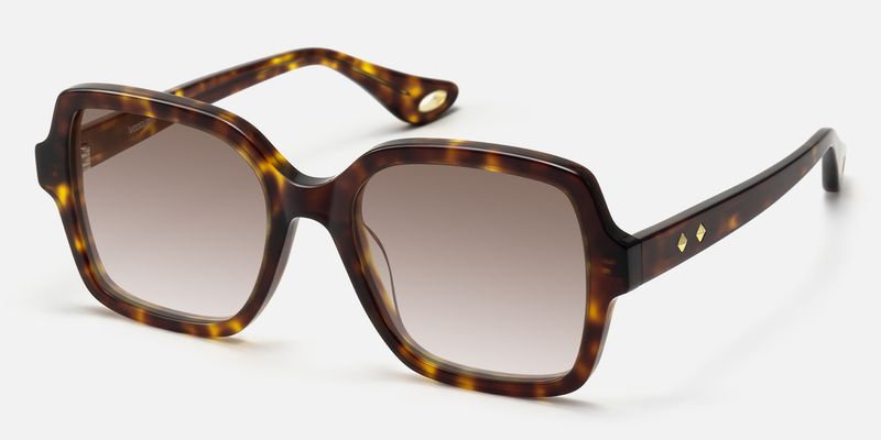 Meridian - Square Tortoise Acetate Sunglasses | Vooglam