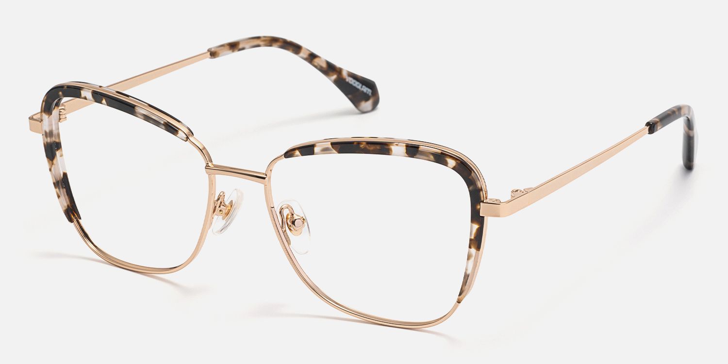 Haze - Butterfly Tortoise Eyeglasses | Vooglam Front View