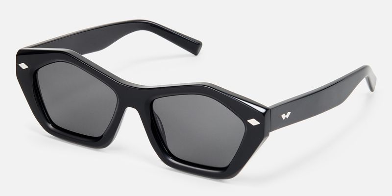 Chiclyn - Geometric Black Sunglasses