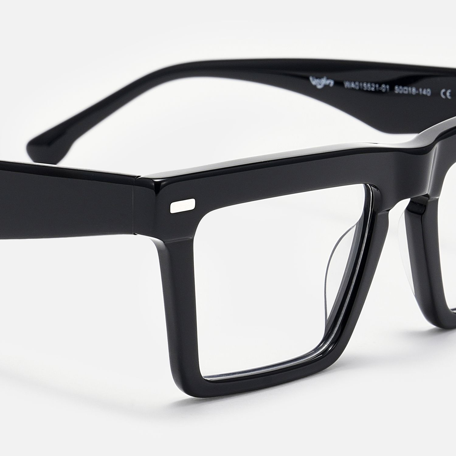 Kenty - Thick Frames Eclectic Black Glasses product detail 4