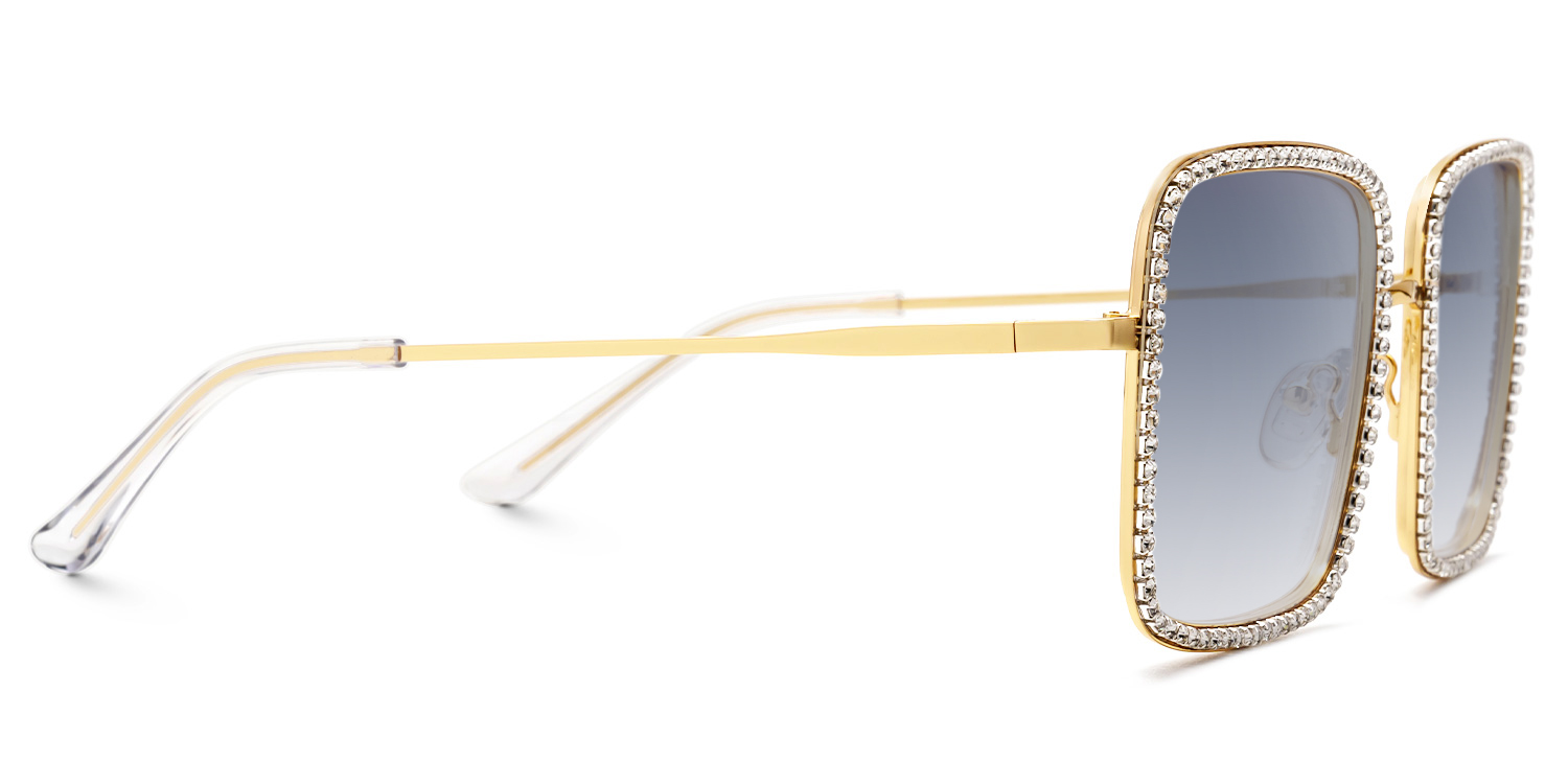 Kafele - Square Gold Sunglasses - 4