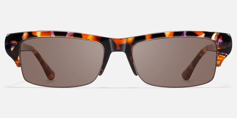 Kairo - Tortoise Semi Rimless Sunglasses | Vooglam