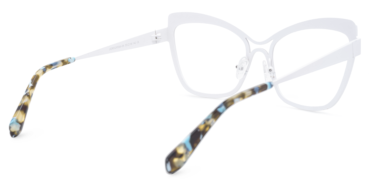 Eleuterio - Butterfly Gold Eyeglasses | Vooglam Side View