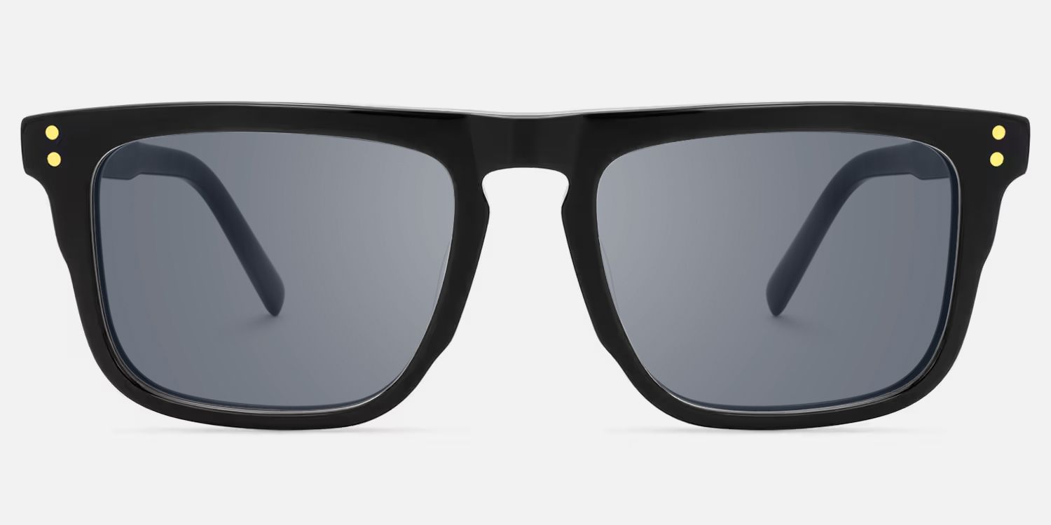 Charlotte - Rectangle Black Sunglasses product detail 2