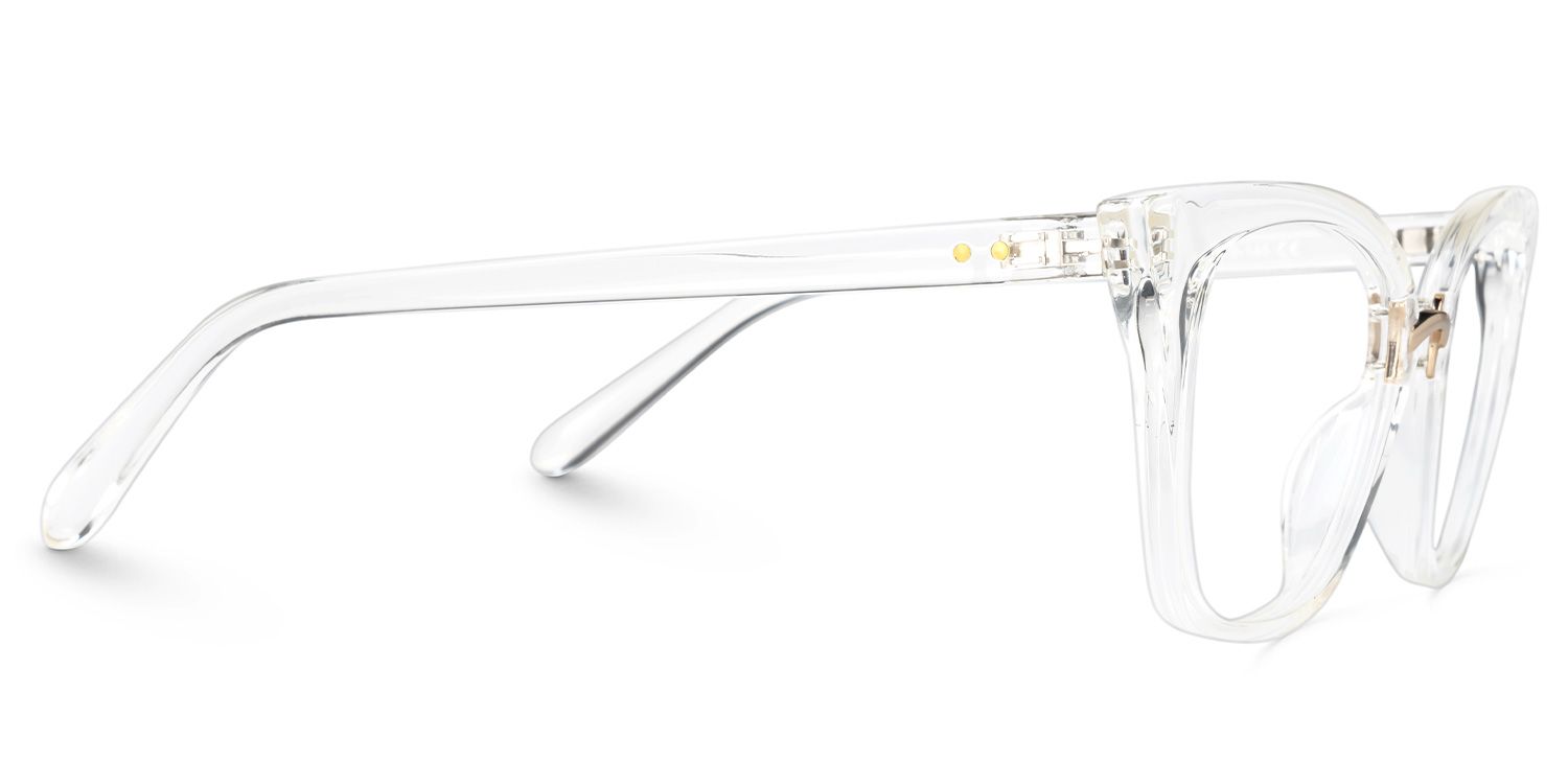 Tacita - Cat Eye Clear Glasses Modern Retro Twist | Vooglam 4