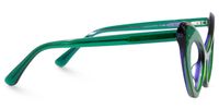 Danesha - Cat Eye Green Eyeglasses | Vooglam 