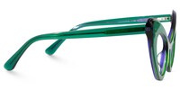 Danesha - Cat Eye Green Eyeglasses - 4