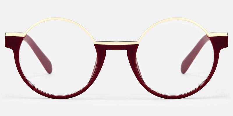 Latina - Round Red Eyeglasses