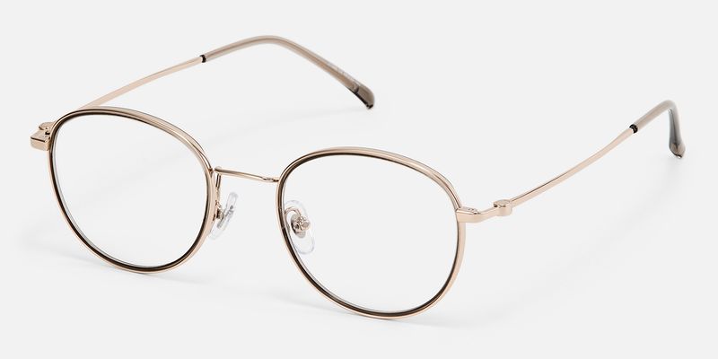 Harlow - Oval Gray Eyeglasses