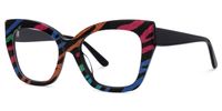 Haidera - Cat Eye Multicolor Eyeglasses | Vooglam Front View