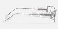 Wren - City to Festival Rectangle Silver Glasses | Vooglam Side View