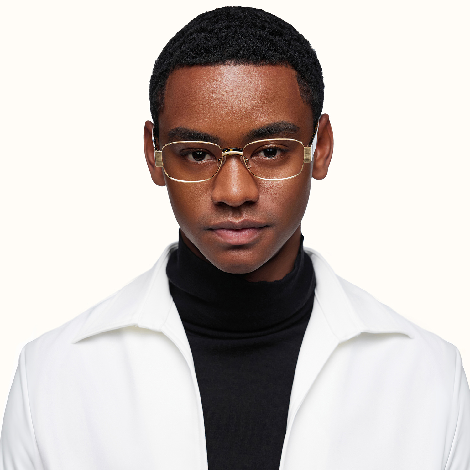 Nyame - Rectangle Black Eyeglasses - 2