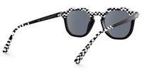 Mahsa - Geometric Pattern Sunglasses | Vooglam Side View