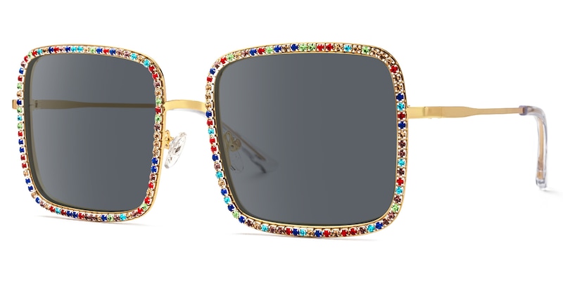 Kafele - Square Multicolor Sunglasses