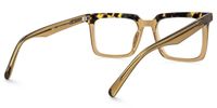 Hagrid - Rectangle Brown Eyeglasses | Vooglam Side View