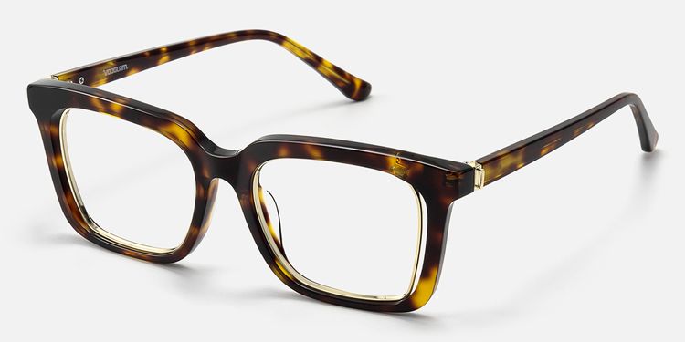 Chaparral - Fashion Rectangle Tortoise Glasses | Vooglam