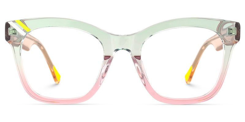 Vera - Square Two-tone Eyeglasses