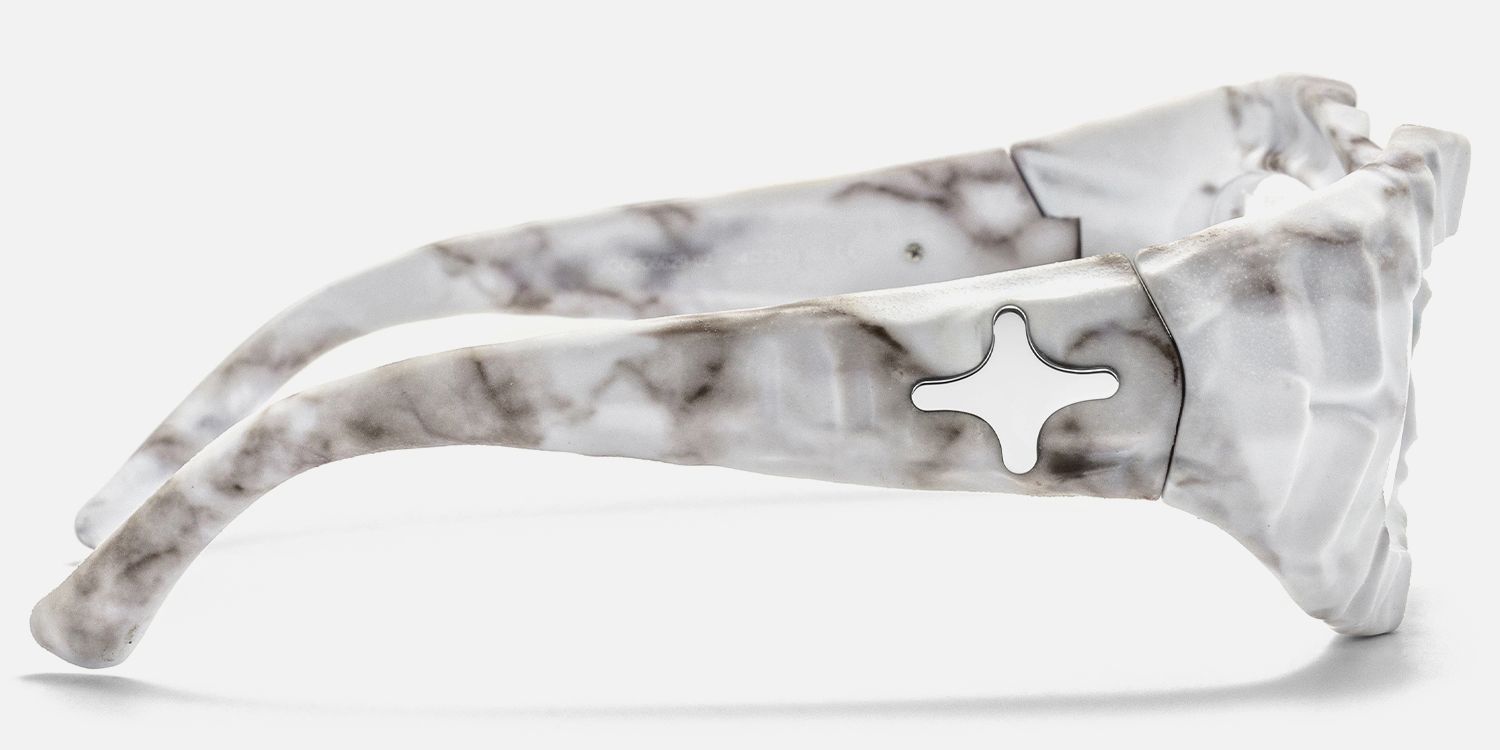 The Geologist - Geometric White Eyeglasses product detail 3