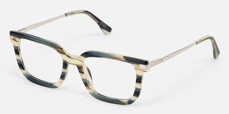 Denbeigh - Rectangle Pattern Eyeglasses by Vooglam