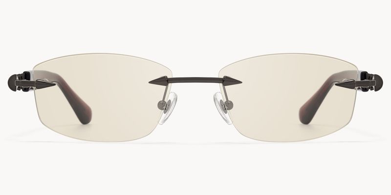 Fracture - Rectangle Red Sunglasses