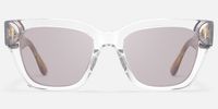 Asante - Crystal Brown Tinted Sunglasses | Vooglam Angle View