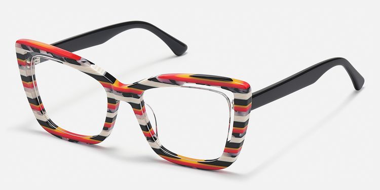 Palesa - Cat Eye Multicolor Eyeglasses by Vooglam
