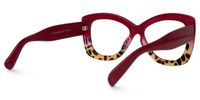 Undra - Butterfly Red/Tortoise Eyeglasses | Vooglam Side View