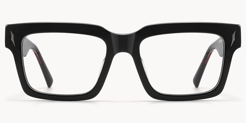 Razor - Rectangle Black Eyeglasses