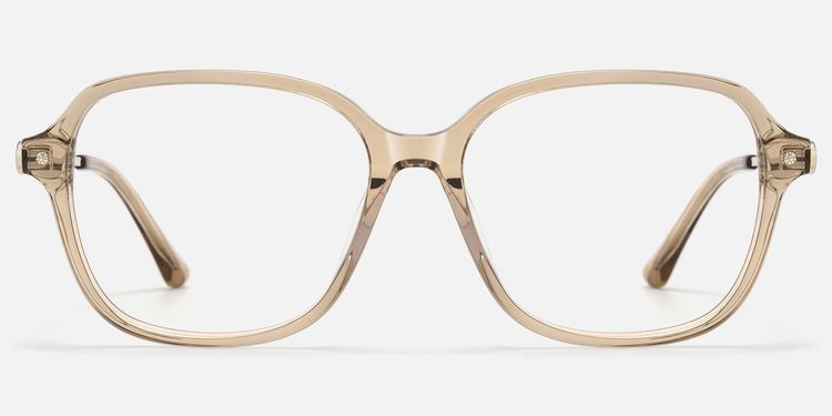 Odyssey - Square Brown Eyeglasses by Vooglam