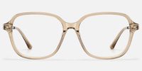 Odyssey - Square Brown Eyeglasses | Vooglam Angle View