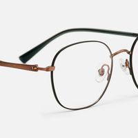 Luxe - Round Blue Eyeglasses | Vooglam Design Details