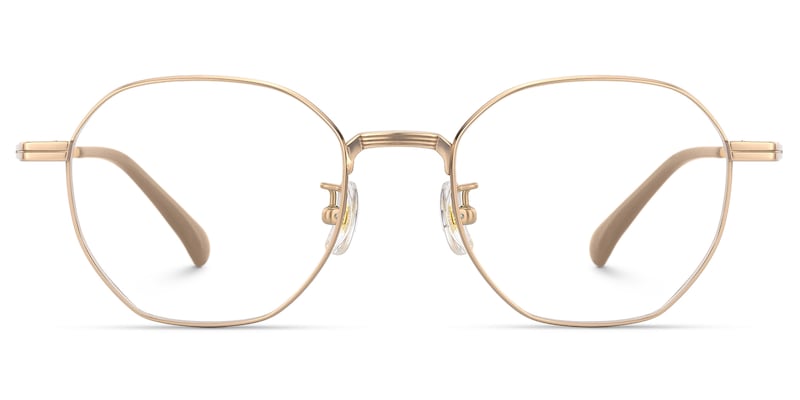 Grain - Geometric Gold Eyeglasses