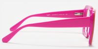 Esadowa - Square Pink Eyeglasses | Vooglam Side View