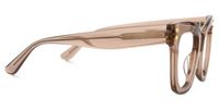Faustyna - Square Champagne Eyeglasses | Vooglam