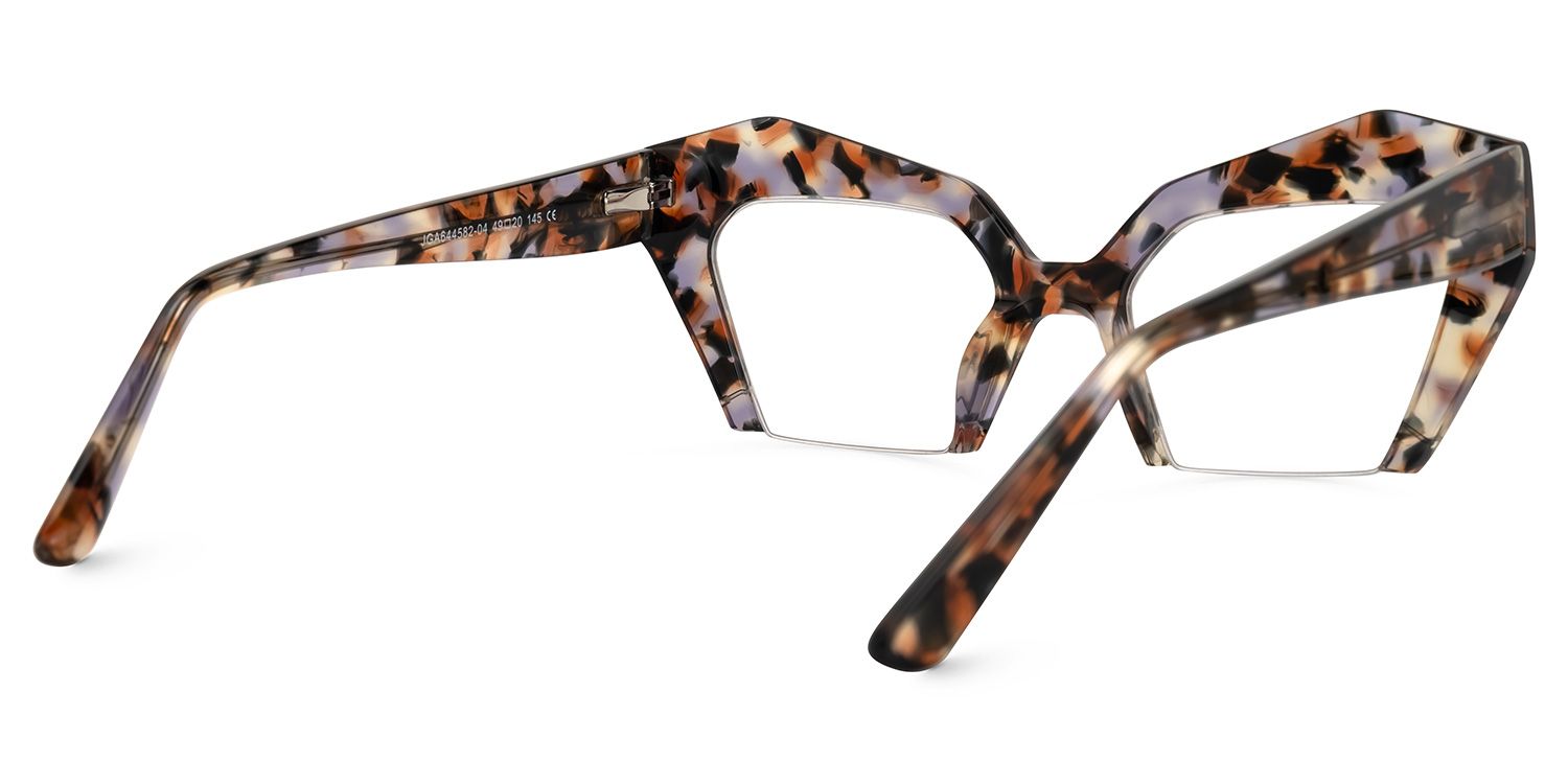 Aeneas - Cat Eye Tortoise Eyeglasses | Vooglam Side View