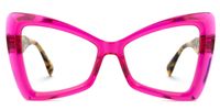 Deanne - Butterfly Pink Eyeglasses | Vooglam Angle View