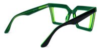 Ekkeko - Square Black Eyeglasses | Vooglam Side View