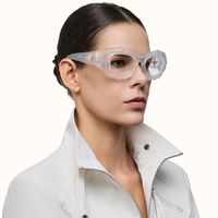 The Geologist - Geometric Transparent Eyeglasses | Vooglam On Model 3