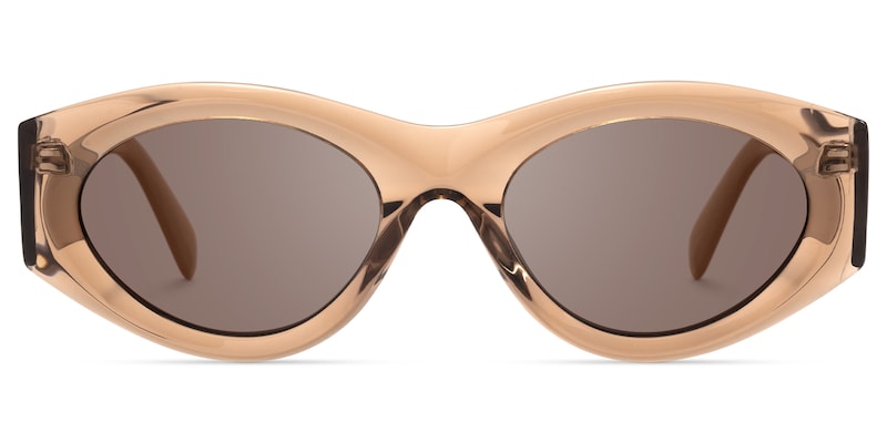 Aura - Cat Eye Champagne Sunglasses